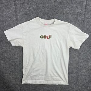 Golf Wang Shirt Mens Medium‎ White Holiday Wreath Christmas Stocking T-Shirt Tee